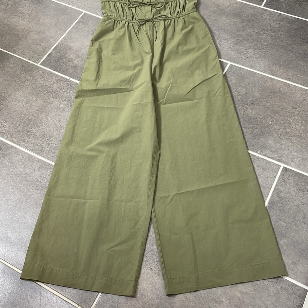 REBECCA TAYLOR‎ Poplin Silk blend Wide-Leg Jumpsuit size 4 - Picture 5 of 13